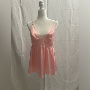 Victoria's Secret Very Sexy Fairy Tail Pink Babydoll Nightgown L/G